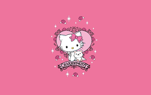 pembe hello kitty Anime Hello Kitty HD Sanat, PEMBE, Hello Kitty, HD masaüstü duvar kağıdı HD wallpaper