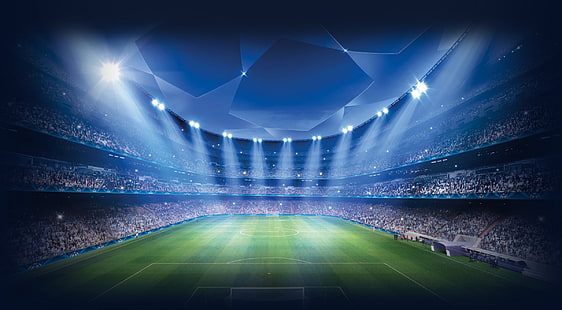 Spor, futbol sahası illüstrasyon, spor, futbol, ​​futbol sahası, HD masaüstü duvar kağıdı HD wallpaper