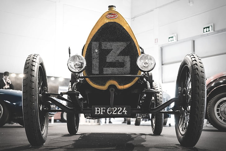 Super Car, Vintage car, Bugatti, car, HD wallpaper