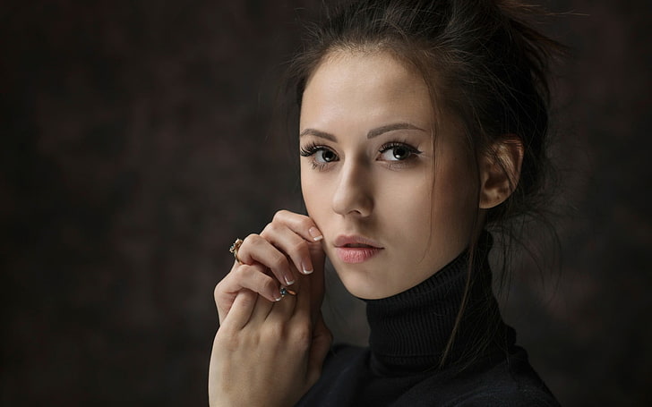 Catherine Timokhina, wanita, model, wajah, potret, Wallpaper HD