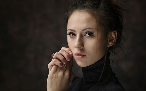 Catherine Timokhina, wanita, model, wajah, potret, Wallpaper HD HD wallpaper