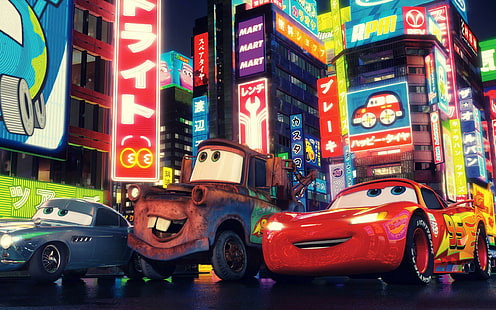 Cars 2 The Movie, carros disney pixar, carros, filmes, carros 2, desenhos animados, HD papel de parede HD wallpaper