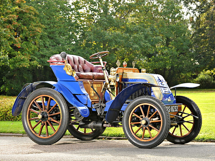 1902, 2 seater, 8 hp, deckert, retro, HD wallpaper