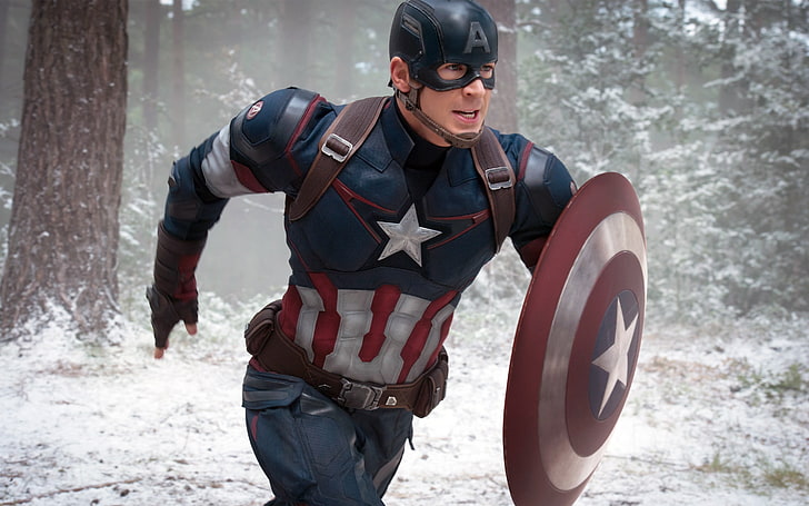 Marvel Captain America, Мстители, Крис Эванс, Капитан Америка, Мстители: Эра Альтрона, HD обои