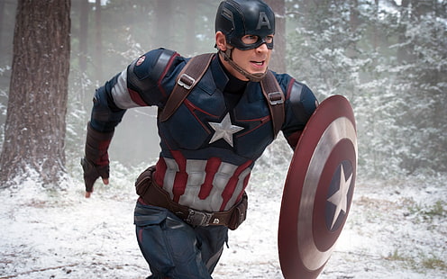 Marvel Captain America, The Avengers, Chris Evans, Captain America, Avengers: Age of Ultron, Fondo de pantalla HD HD wallpaper