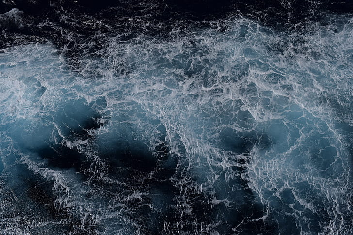 Baltic Sea, water, waves, HD wallpaper