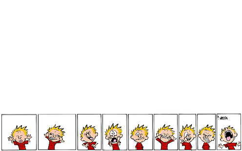 Calvin and Hobbes White HD, карикатура / комикс, бяло и, Calvin, hobbes, HD тапет HD wallpaper