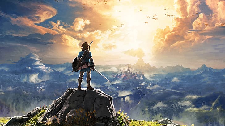 The Legend of Zelda: Breath of the Wild, ลิงค์, วอลล์เปเปอร์ HD