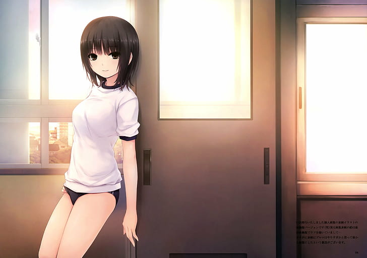 Anime, aoyama, puerta, niña, niñas, original, ventana, de pantalla HD | Wallpaperbetter