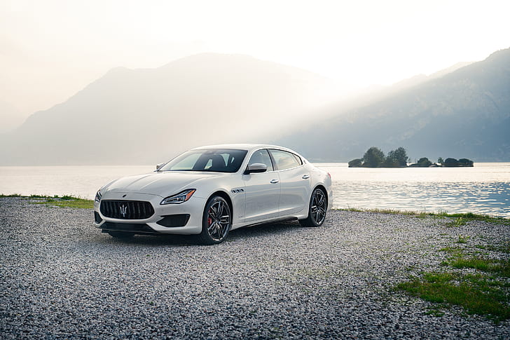 Maserati, Maserati Quattroporte, samochód, luksusowy samochód, pojazd, biały samochód, Tapety HD