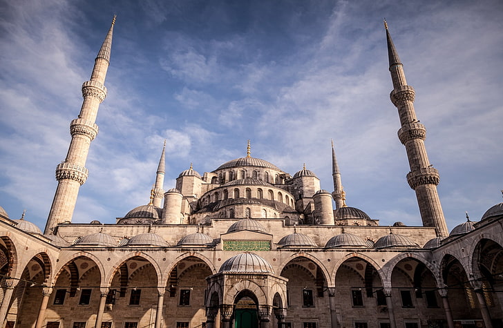 Moschea Blu, Europa, Turchia, Blu, moschea, Sfondo HD