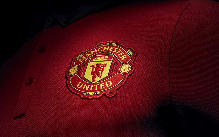 logo, Manchester United, Premier League, Kluby piłkarskie, Koszulki sportowe, Tapety HD