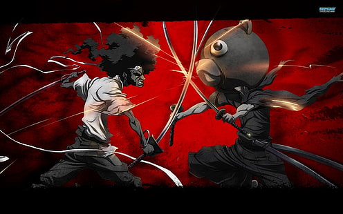 Афро самурай, аниме, HD обои HD wallpaper
