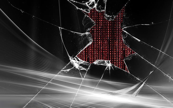 broken glass, The Matrix, HD wallpaper