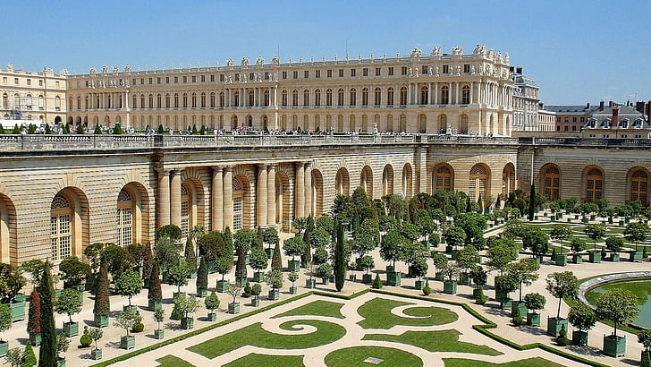 bâtiment, château, France, français, palais, Versailles, Fond d'écran HD