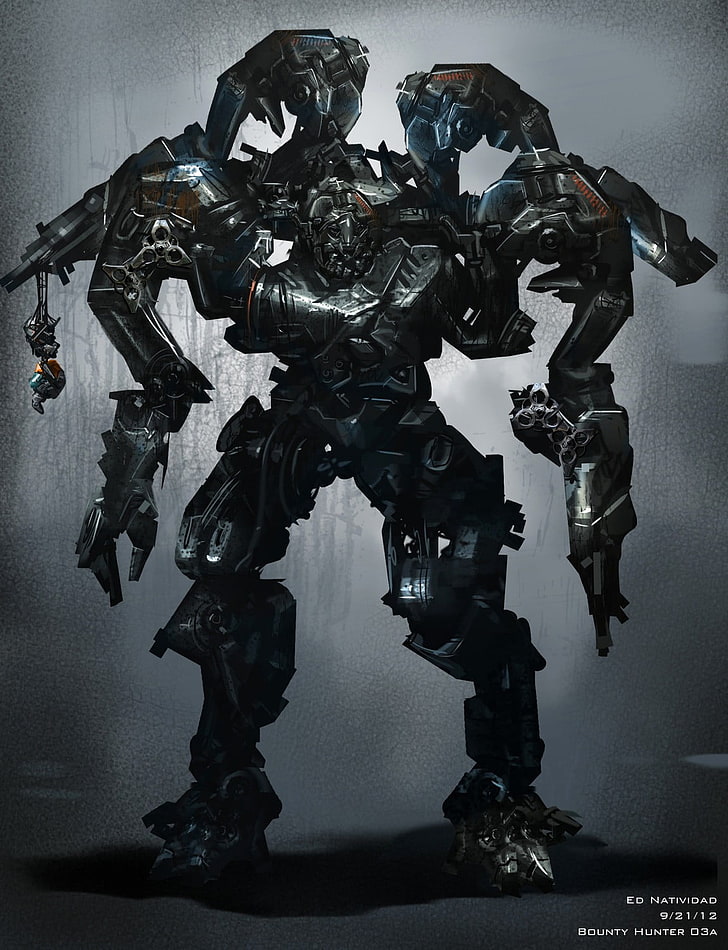 Wallpaper robot Bounty Hunter, Transformers: Age of Extinction, film, Wallpaper HD, wallpaper seluler