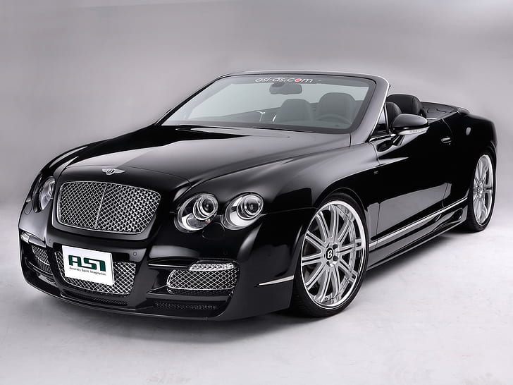 Bentley cabriolet, auto nera, bentley coupé cabriolet nera, Bentley, nera, auto, Sfondo HD