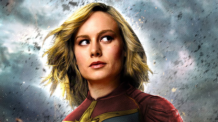Película, Capitán Marvel, Brie Larson, Fondo de pantalla HD