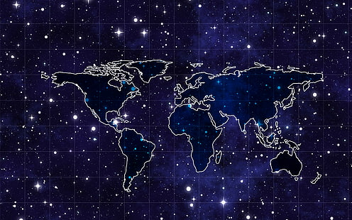 космос, фоны континентов, карта, скачать 3840x2400 пробел, HD обои HD wallpaper