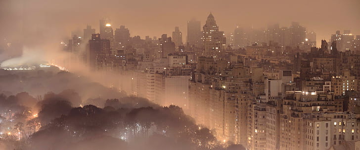3440x1440 px Cityscape New York City Space Other HD Art , Cityscape, New York City, 3440x1440 px, HD wallpaper