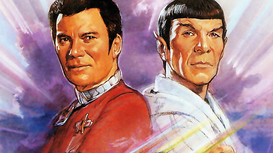 Star Trek, Star Trek IV: Rumah Voyage, James T. Kirk, Spock, Wallpaper HD HD wallpaper