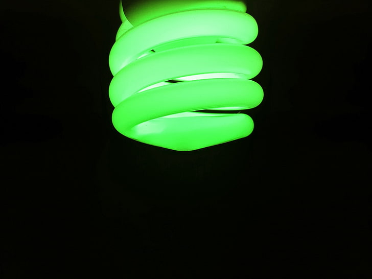 latar belakang hitam, LED, hijau, lampu, Wallpaper HD