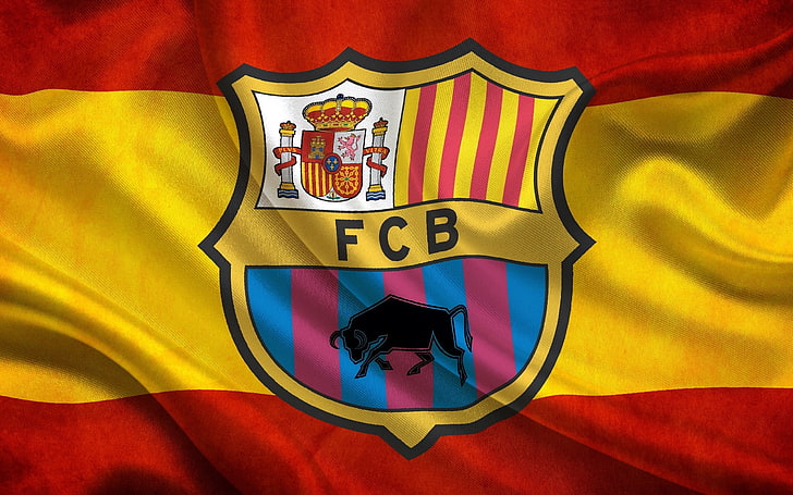 حائط HD FC Barcelona barca Spain-Logo Brand Sports HD ..، خلفية HD