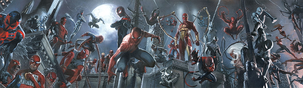 Обои Marvel Spider-Man, marvel, человек-паук, девушка-паук, паук-капитан, мили Моралес, ветчина-паук, стих паука, май Паркер, человек-паук 2099, человек-паук 2211, будущий фундамент, железный паук, паук-призрак, абсолютная женщина-паук,двойник, чёрный симбиот, бен рейли, принц арахна, алый паук, секретная война, паук, джессика дрю, нуар паук, HD обои HD wallpaper
