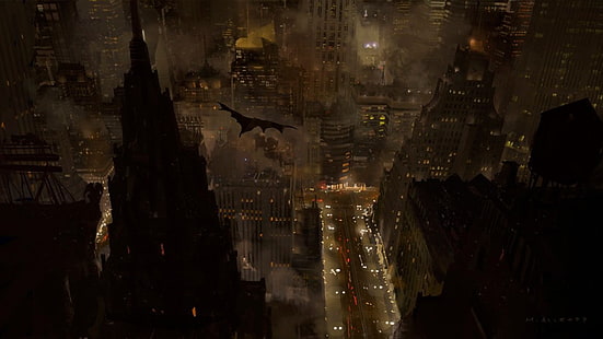 Fond d'écran graphique du jeu Batman, Batman, Batman Begins, Fond d'écran HD HD wallpaper