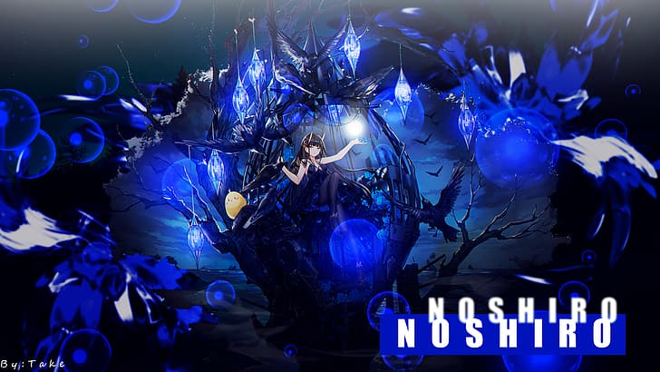 Noshiro (Azur Lane), anime girls, Night Elves, night, Azur Lane, anime, HD wallpaper