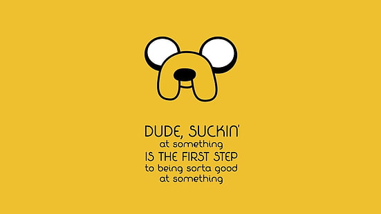 Dude, Suckin 'poster, Jake, Adventure Time, Jake the Dog, HD tapet HD wallpaper