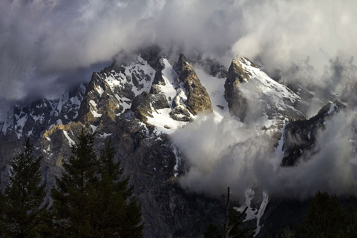 Parco nazionale Grand Teton, montagne, paesaggio, natura, Sfondo HD