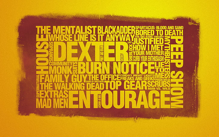 wall quote decor, style, movies, lost, words, lie to me, 1920x1200, top gear, how i met your mother, series, family guy, prison break, the walking dead, the big bang theory, the office, blackadder, man vs. wild, extras, burn notice, bored to death, spartacus:blood and sand, scrubs, mad men, curb your enthusiasm, dextercommunity, the mentalist, freaks and geeks, friday night lights, band of brothers, justified, monk, whose line is it anyway, HD wallpaper