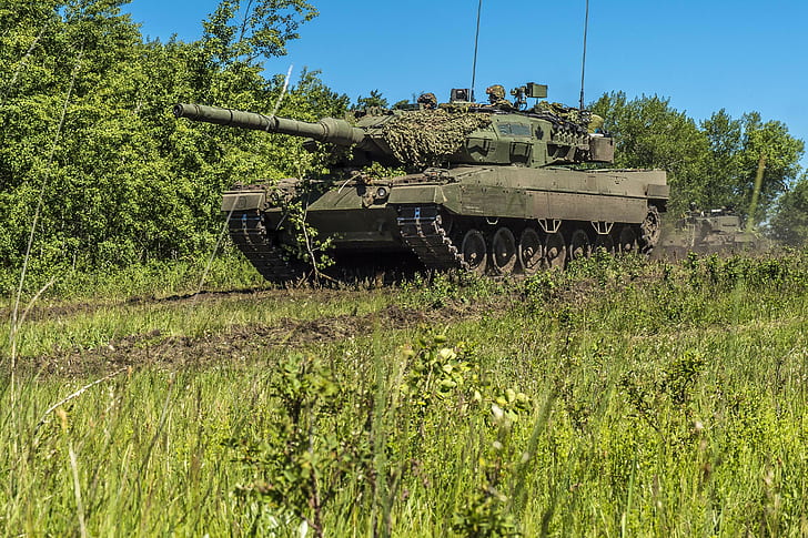 nature, tank, Leopard 2A6, HD wallpaper