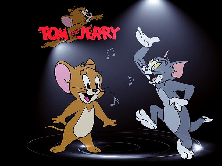 Забавни танци Том и Джери, тапети Том и Джери, карикатури,, забавни, карикатура, танци, HD тапет