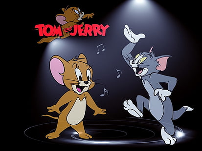 Забавни танци Том и Джери, тапети Том и Джери, карикатури,, забавни, карикатура, танци, HD тапет HD wallpaper