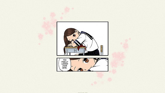 manga strip collage, Karakai Jouzu no Takagi-san, Takagi-san, school uniform, schoolgirl, anime girls, manga, romance, love, Souichirou Yamamoto, HD wallpaper HD wallpaper