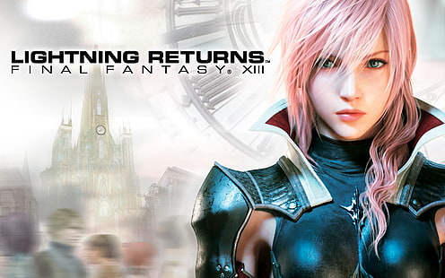 Final Fantasy XIII Lightning gibt Wallpaper zurück, Lightning gibt Final Fantasy Xiii, Lightning, Novus Partus zurück, HD-Hintergrundbild HD wallpaper