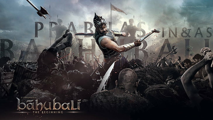 Film, Baahubali: Le commencement, Prabhas, Fond d'écran HD