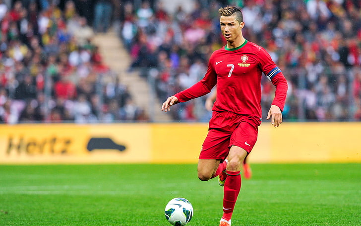 Football player, Portugal, Cristiano Ronaldo, HD wallpaper