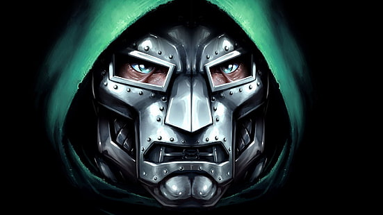 Doctor Doom Face Metal Drawing HD, dessin animé / bande dessinée, dessin, visage, métal, doom, docteur, Fond d'écran HD HD wallpaper