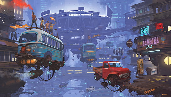  Sci Fi, Atompunk, Futuristic, Steampunk, Vehicle, HD wallpaper HD wallpaper