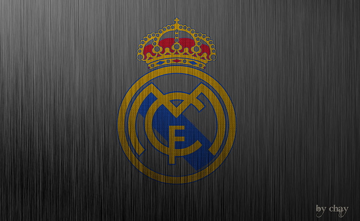 Metalowe logo Realu Madryt, logo Realu Madryt, sport, piłka nożna, real madryt, Tapety HD