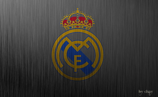 Logo Real Madrid in metallo, logo Real Madrid, sport, calcio, real madrid, Sfondo HD HD wallpaper