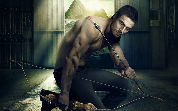 Oliver Green Arrow, panah, Wallpaper HD