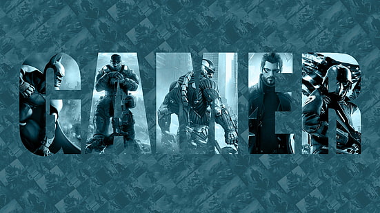 computer, game, gamer, gaming, poster, video, HD wallpaper HD wallpaper