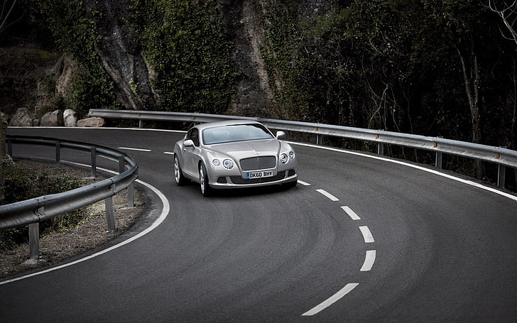 grey Bentley Arnage, continental, Bentley, gt 2012, widwscreen, HD wallpaper
