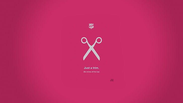white scissors illustration, minimalism, scissors, humor, simple background, HD wallpaper