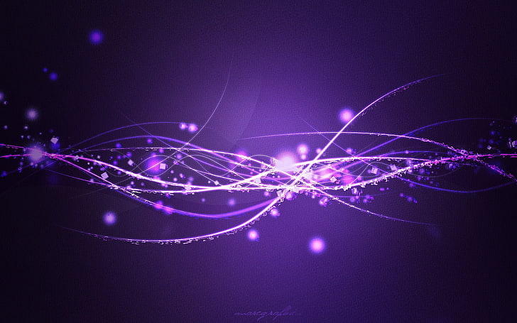 purple lights illustration, patterns, lines, shine, background, HD wallpaper