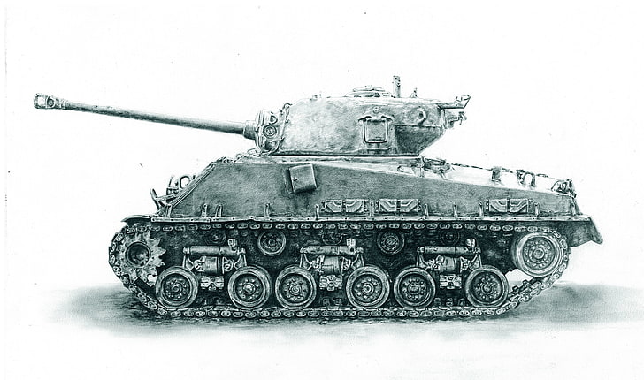 figure, war, tank, average, M4 Sherman, period, world, Second, 